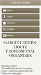 Mobile Screenshot of curbtheclutter.com